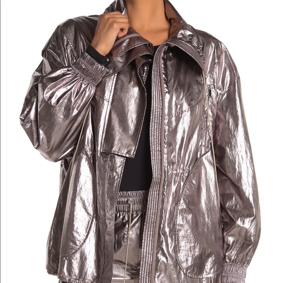Jason Wu Metallic Foil Drawstring Jacket NWT - Picture 5 of 8